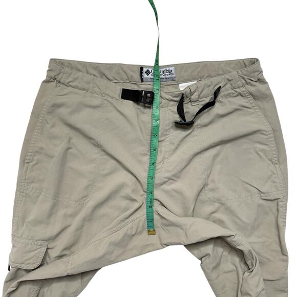 COLUMBIA GRT Womens Lightweight Hiking Cargo Pants Tan Size 10 Belt Straight Leg - Picture 7 of 9